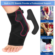 Load image into Gallery viewer, Heated Ankle Brace Wrap, Heated Ankle Support with PE Board Strength Stabilize for Men and Women, Adjustable 3 Level Controller Hot Therapy for Ankle Sprain, Arthritis, Strain and Fatigue
